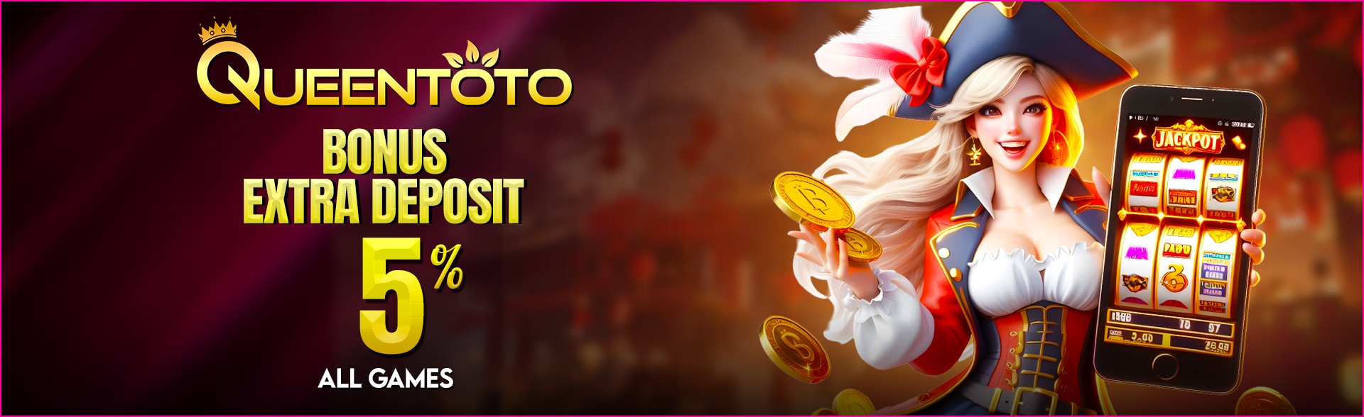 QUEENTOTO BONUS EXTRA DEPOSIT 5%